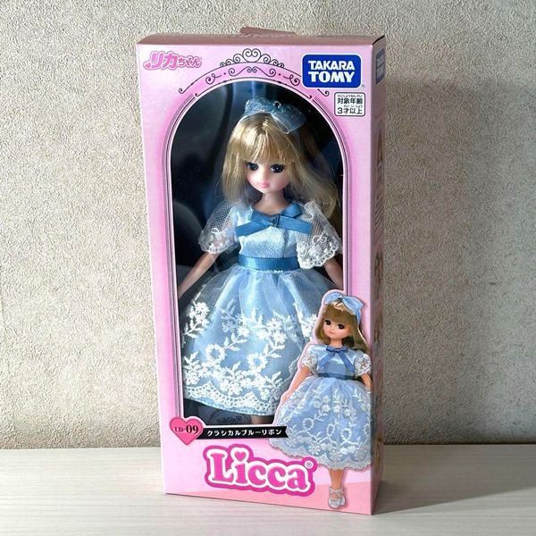 Licca-chan Doll Classical Blue Ribbon Dress Up