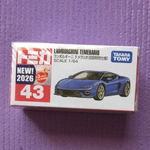  Mô hình xe Tomica 43 Lamborghini Temerario (xanh) 