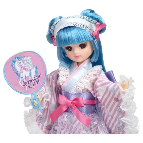  Búp bê LD-14 Licca-chan Doll Eco Cat Yukata Rika-chan 