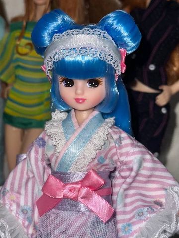  Búp bê LD-14 Licca-chan Doll Eco Cat Yukata Rika-chan 