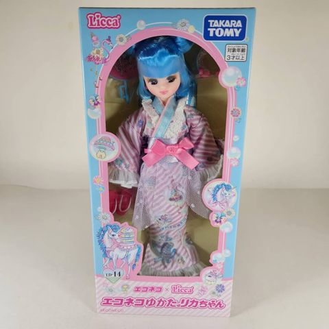  Búp bê LD-14 Licca-chan Doll Eco Cat Yukata Rika-chan 