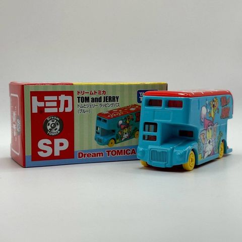  Xe mô hình Dream Tomica SP Tom and Jerry Wrapping Bus (Blue) 