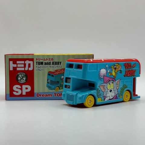  Xe mô hình Dream Tomica SP Tom and Jerry Wrapping Bus (Blue) 