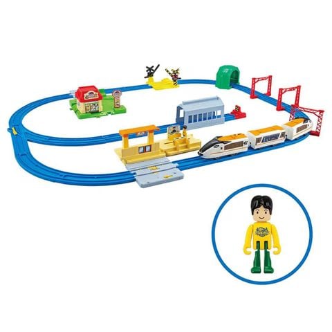  Bộ đồ chơi tàu hỏa Plarail Set Play With Tomica Action Town Set 