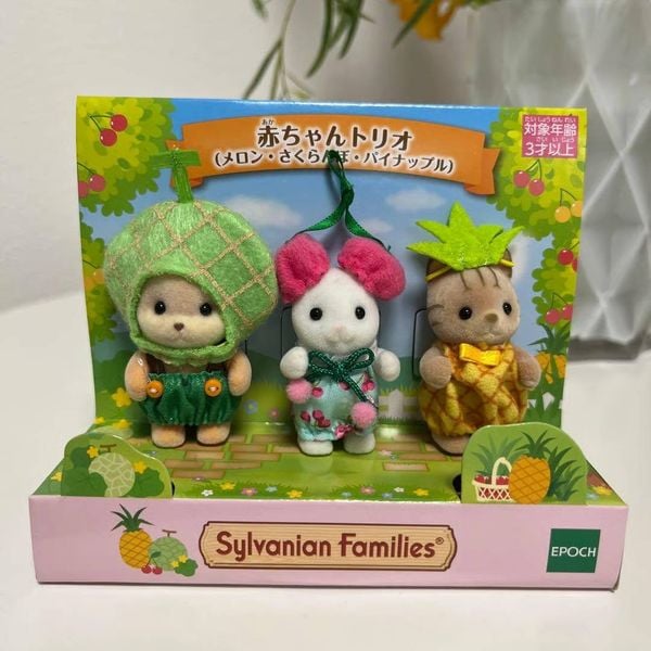 Bộ 3 bé Sylvanian Families Baby Trio Melon Cherry Pineapple