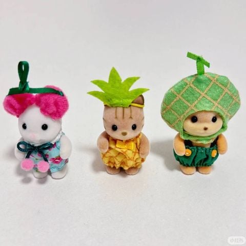  Bộ 3 bé Sylvanian Families Baby Trio Melon Cherry Pineapple 