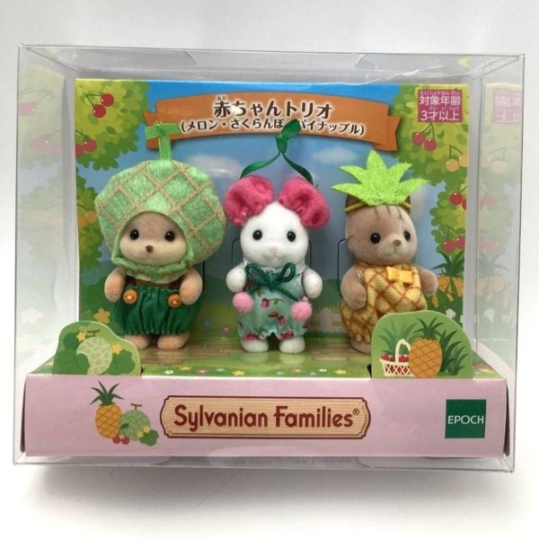 Bộ 3 bé Sylvanian Families Baby Trio Melon Cherry Pineapple