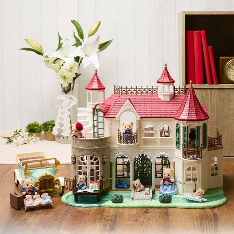  Nhà đồ chơi HA-52 Sylvanian Families Sparkling Waterfront Red Roof House 