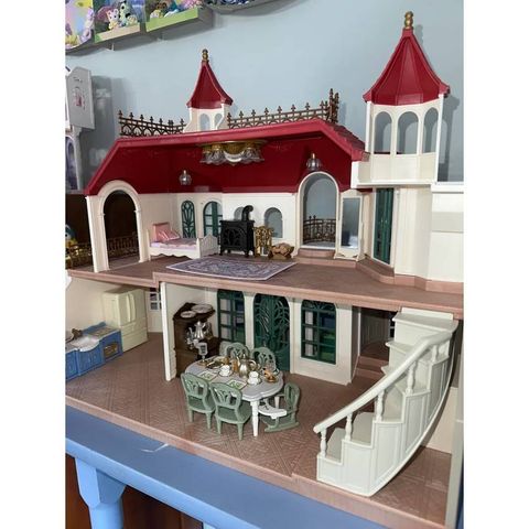  Nhà đồ chơi HA-52 Sylvanian Families Sparkling Waterfront Red Roof House 