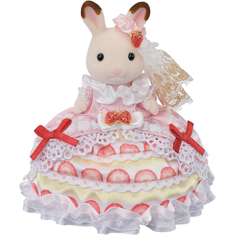  Thỏ C-80 Sylvanian Families Happy Birthday Freya Strawberry Cake Dress 
