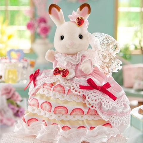  Thỏ C-80 Sylvanian Families Happy Birthday Freya Strawberry Cake Dress 