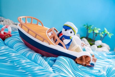  Thuyền hải cẩu V-08 Sylvanian Families Captain Seal's Exciting Boat Set 