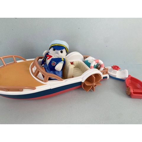  Thuyền hải cẩu V-08 Sylvanian Families Captain Seal's Exciting Boat Set 