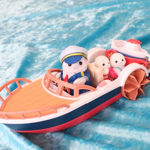  Thuyền hải cẩu V-08 Sylvanian Families Captain Seal's Exciting Boat Set 