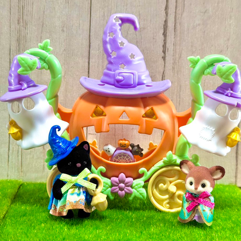  Đồ chơi SE-216 Sylvanian Families Halloween Ghost & Pumpkin Carriage Set 