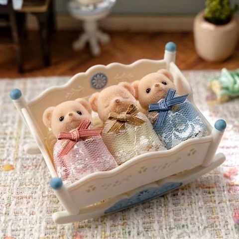  Ba bé gấu FS-63 Sylvanian Families Biscuit Bear Triplets Healthy Set 