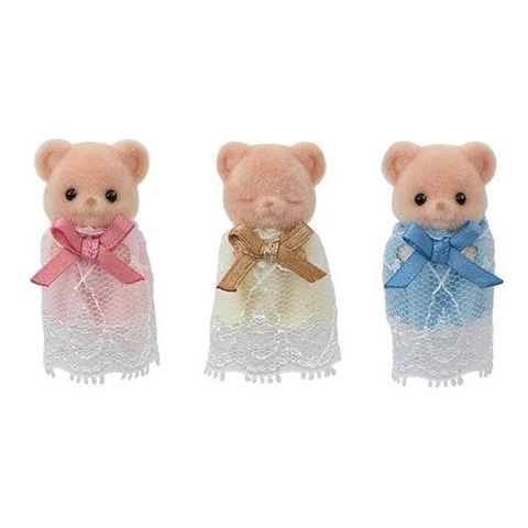  Ba bé gấu FS-63 Sylvanian Families Biscuit Bear Triplets Healthy Set 