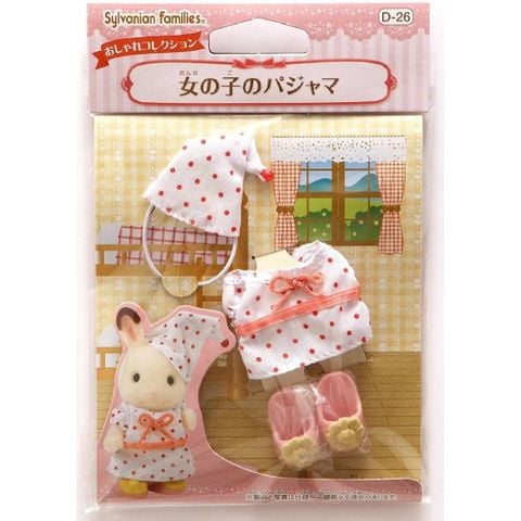  Trang phục đi ngủ Pajamas D-26 girls Kisekae Sylvanian Families 