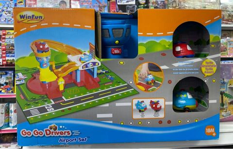  ĐỒ CHƠI LẮP RÁP MÔ HÌNH SÂN BAY BẰNG NHỰA CÓ ĐÈN NHẠC WINFUN 