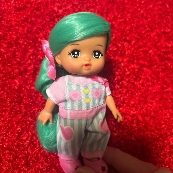  Búp bê đổi màu tóc Pocket Mel-chan Doll Sabre-chan 1851577 Green 