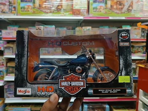  Xe mo hinh Die cast H-D 2004 Dyna Super Glide Sport 1:12 