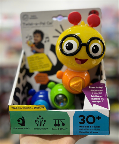  Chú sâu đáng yêu Baby Einstein Twist-a-Pal Cal Sensory Toy 6-36m 