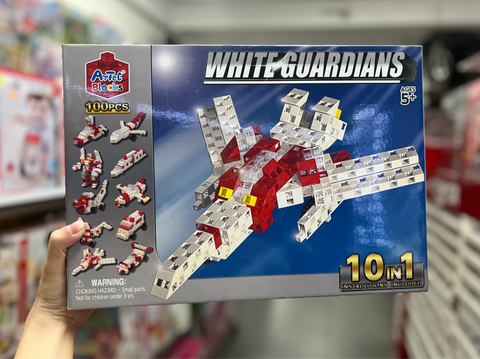  152224 Bộ đồ chơi xếp hình đa diện - Máy bay phản lực 