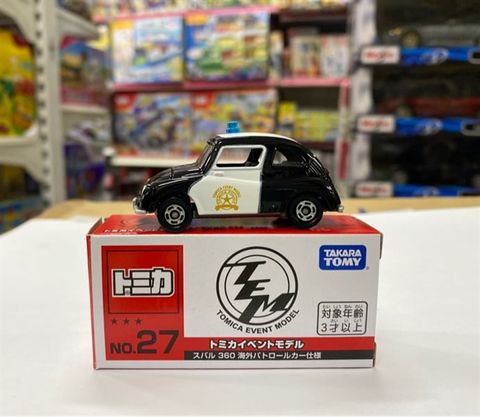  TOMICA EVENT MODEL NO.27 SUBARU 360 POLICE CAR 