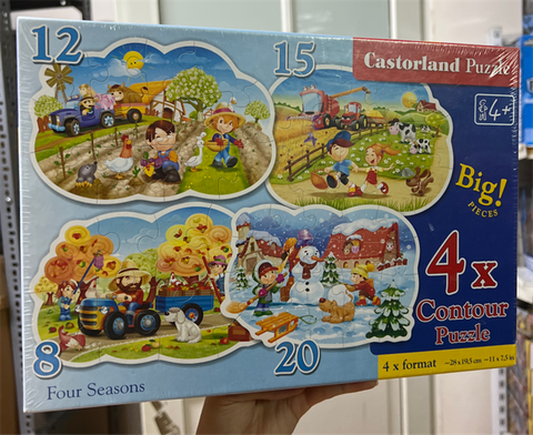  Xếp hình puzzle bốn mùa trong năm 4 bộ 8/12/15/20 mảnh CASTORLAND B-043019 