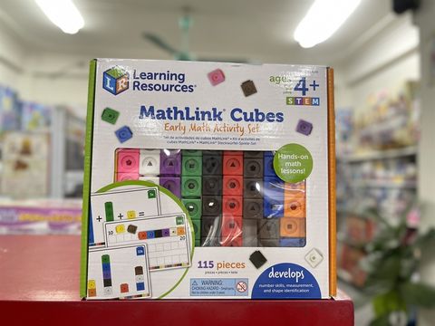  Learning Resources Early Math MathLink Cube Activity Set, Math Cubes, Early Math 