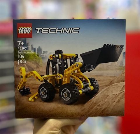  Lắp ghép LEGO Technic 42197 Đồ chơi xe máy đào và máy xúc kết hợp 
