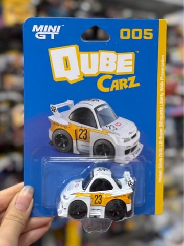  Xe Mini GT CARD Version Qube Carz QZ00501-BL Nissan LB-Super Silhouette S15 SILVIA Liberty Walk Presentation 
