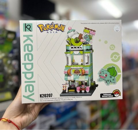  Đồ Chơi Lắp Ráp KEEPPLEY Pokemon- ngôi nhà Bulbasaur K20207 