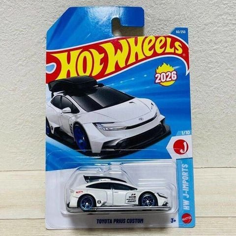  Mô hình xe JMX10-NR Hot Wheels Toyota Prius Custom White 