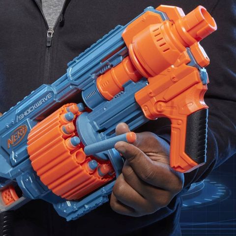  Súng đồ chơi Nerf Elite 2.0 Shockwave RD-15 Blaster - Blue (E9527) 