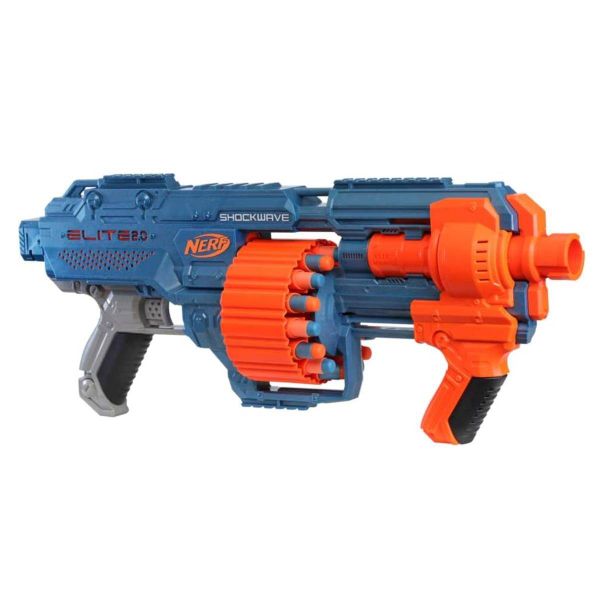 Nerf Elite 2.0 Shockwave RD-15 Blaster - Blue (E9527)