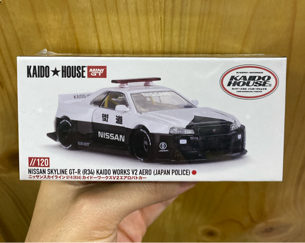  Kaido House KHMG120 Nissan Skyline GT-R R34 Kaido Works (V2 Aero) Police 