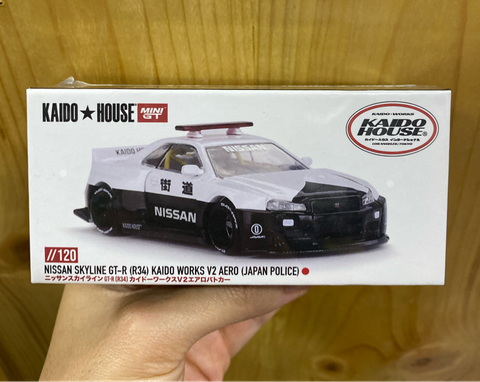  Kaido House KHMG120 Nissan Skyline GT-R R34 Kaido Works (V2 Aero) Police 