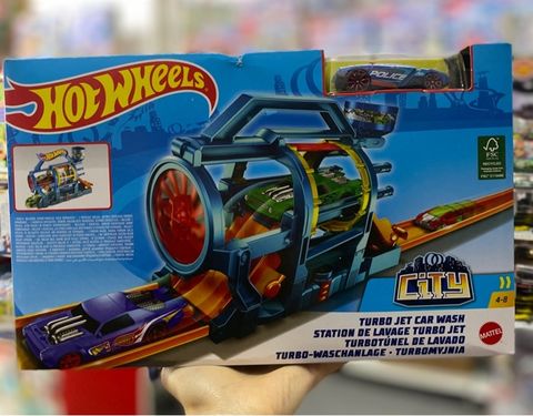  FJN34/FJN35 Hot Wheels Turbo Jet Car Wash Playset 