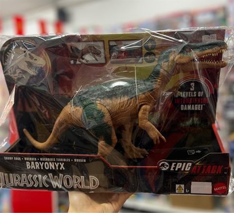  Khủng long HTP68 Jurassic World Epic Attack Dino Chomp Back Baryonyx 