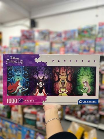  Clementoni - Panorama Puzzle 1000 Pieces Disney Princess 