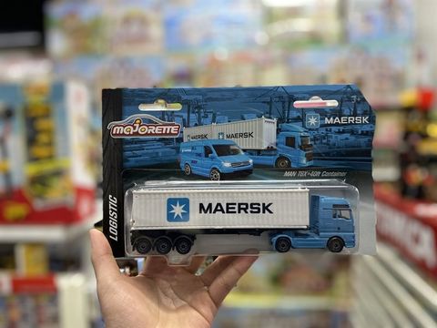  212057289 Xe Mô Hình MAJORETTE MAERSK Transport Vehicles 