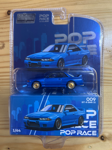  Pop Race PRE009 Nissan Skyline R32 Bayside Blue 