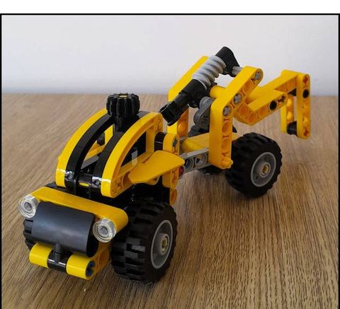  Lắp ghép LEGO Technic 42197 Đồ chơi xe máy đào và máy xúc kết hợp 