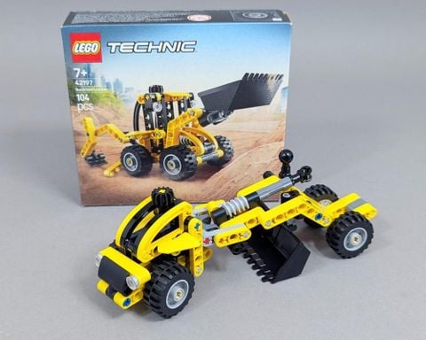  Lắp ghép LEGO Technic 42197 Đồ chơi xe máy đào và máy xúc kết hợp 