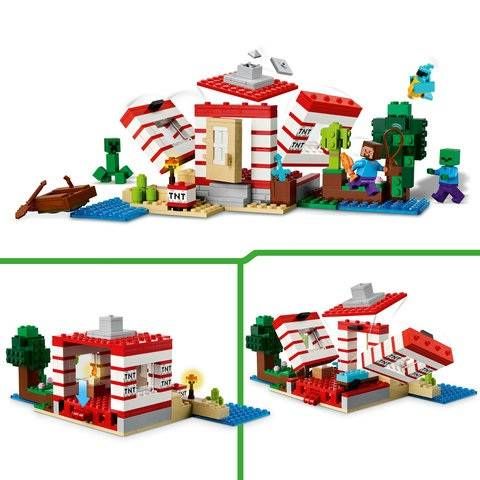  LEGO MINECRAFT 21275 Lắp ráp Pháo Đài TNT Trong Rừng 