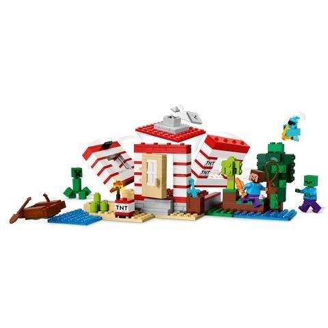  LEGO MINECRAFT 21275 Lắp ráp Pháo Đài TNT Trong Rừng 