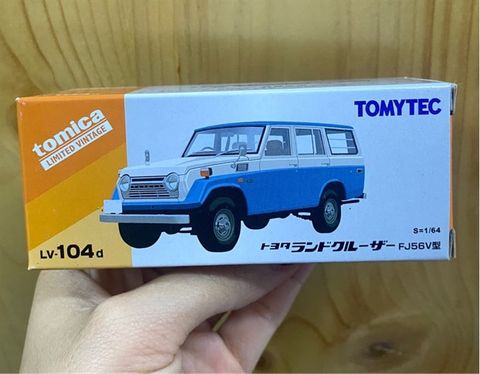 TOMYTEC LV-104d Toyota Land Cruiser FJ56V Type, White/Blue 