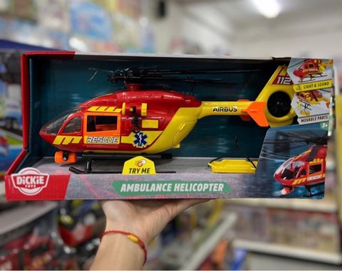  203716024 Đồ Chơi Trực Thăng Cứu Hộ DICKIE TOYS Ambulance Helicopter 