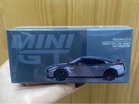  Mini GT Box Version MGT01089 NISSAN GT-R 2013 Dark Metal Gray (NISMO R35 CRS Version) 